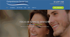 Desktop Screenshot of comprehensivedentistry.com.au